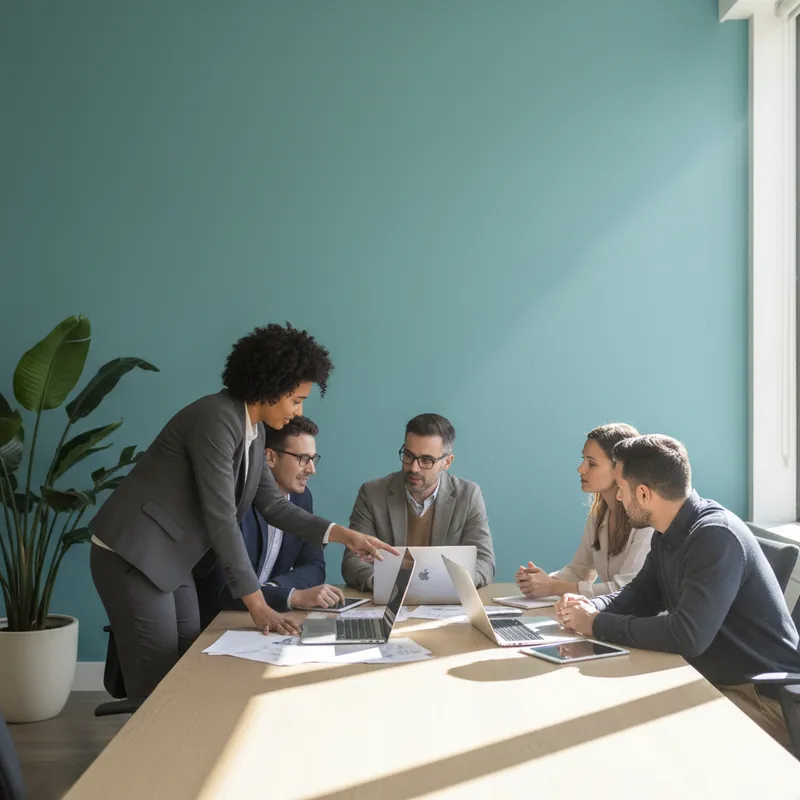 Bilingual team working together in a friendly McAllen office